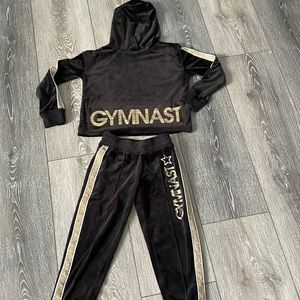 Justice Gymnast velour set